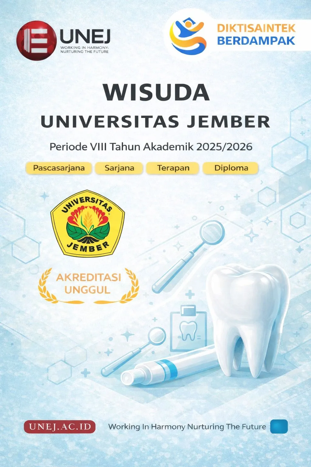 Ilustrasi buku-buku wisuda