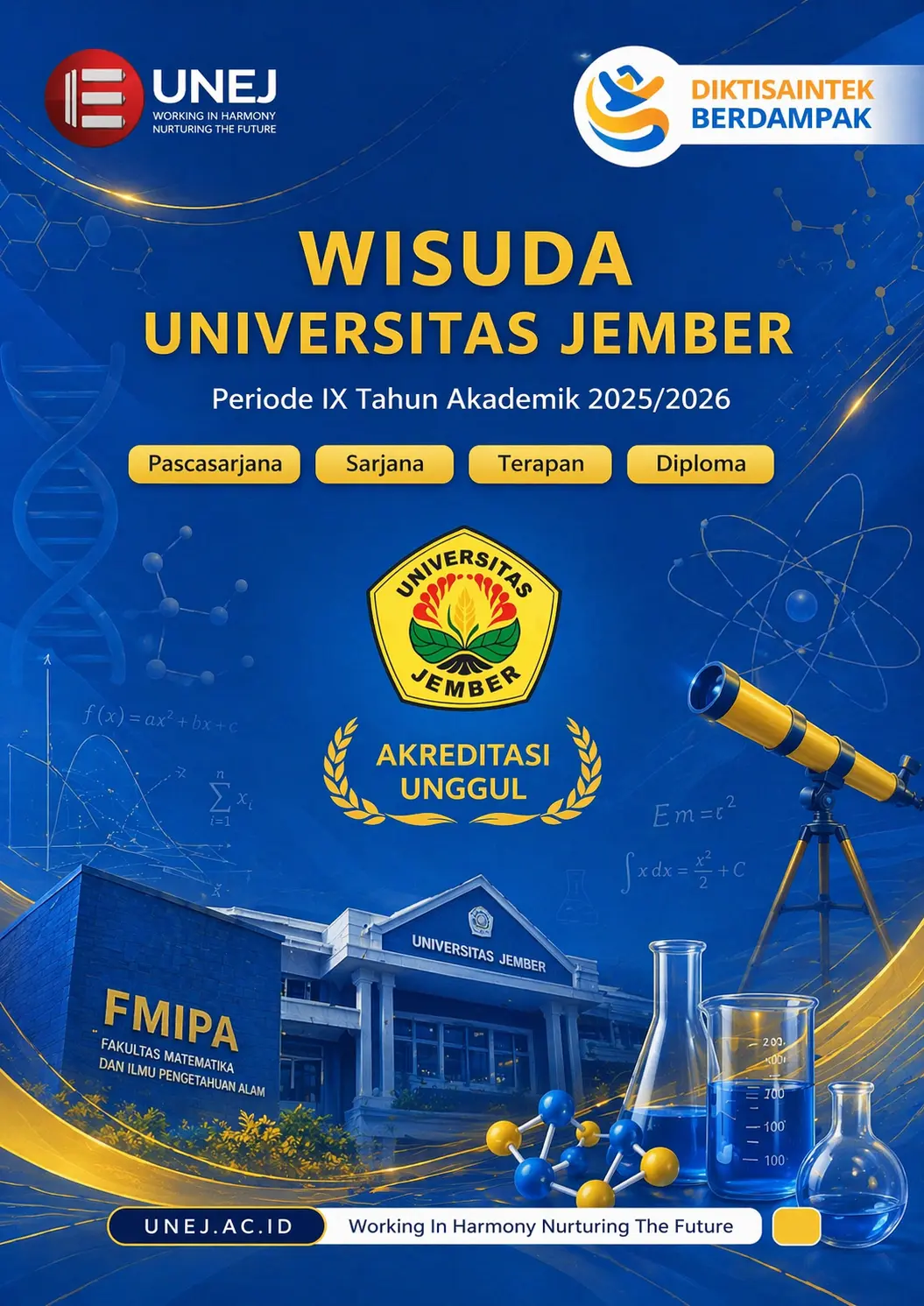 Ilustrasi buku-buku wisuda